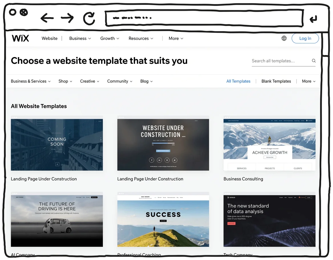 choose-wix-template
