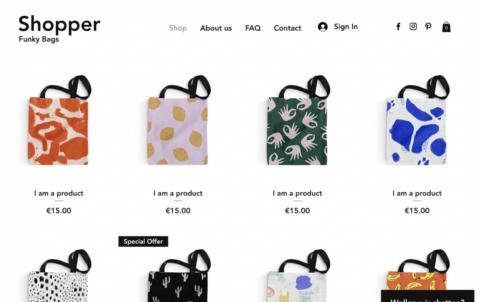 online-shop-template-wix